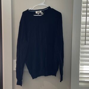 Joseph Abboud Men's Dark Blue Crewneck Sweater